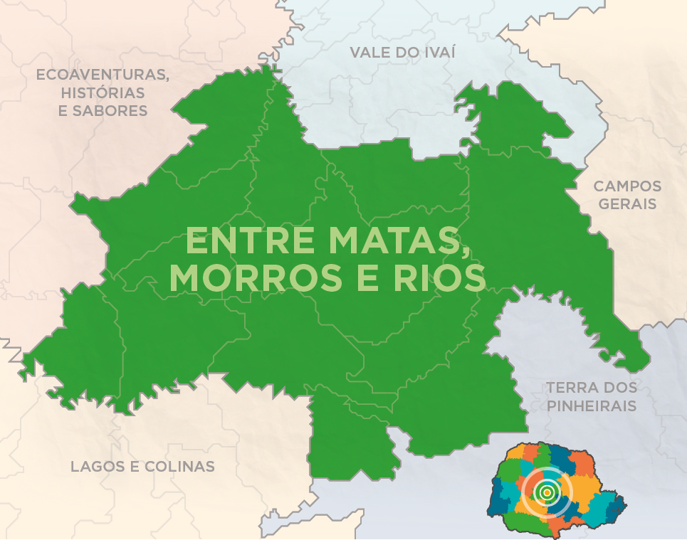 mapa região