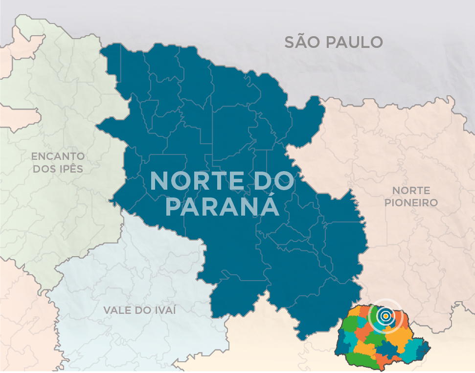 mapa região