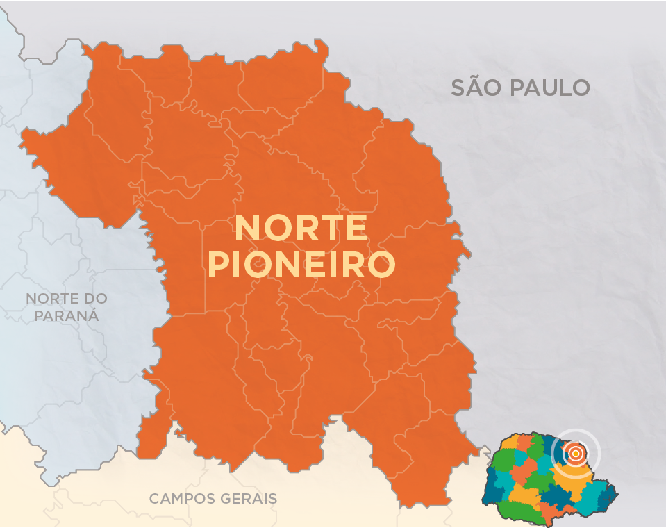 mapa região