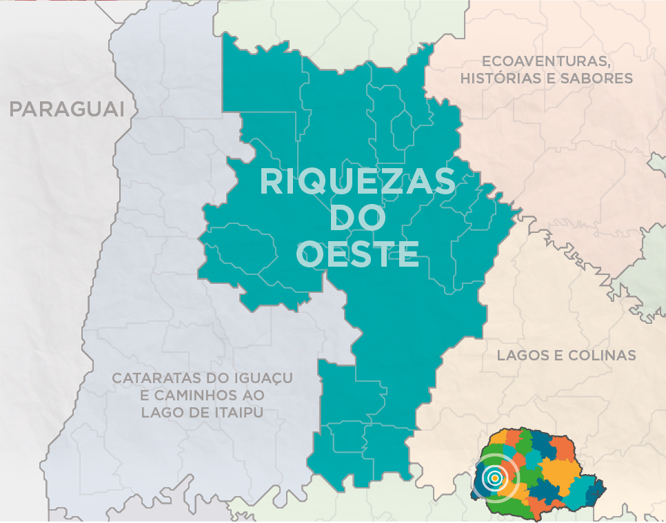 mapa região