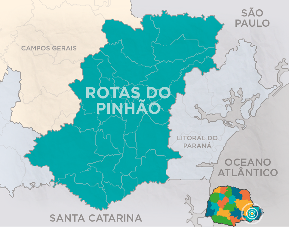 mapa região