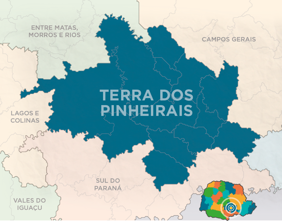 mapa região