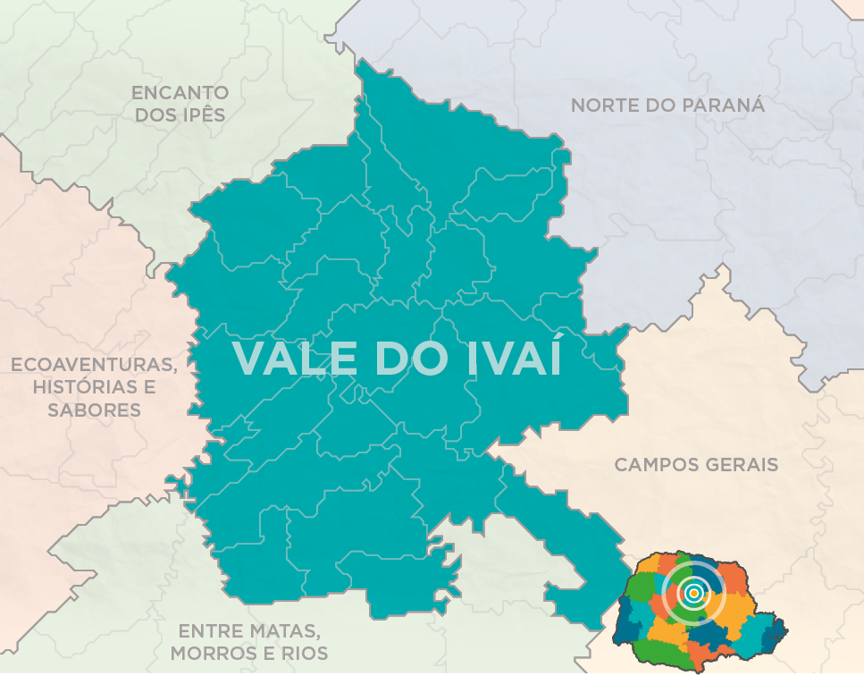 mapa região