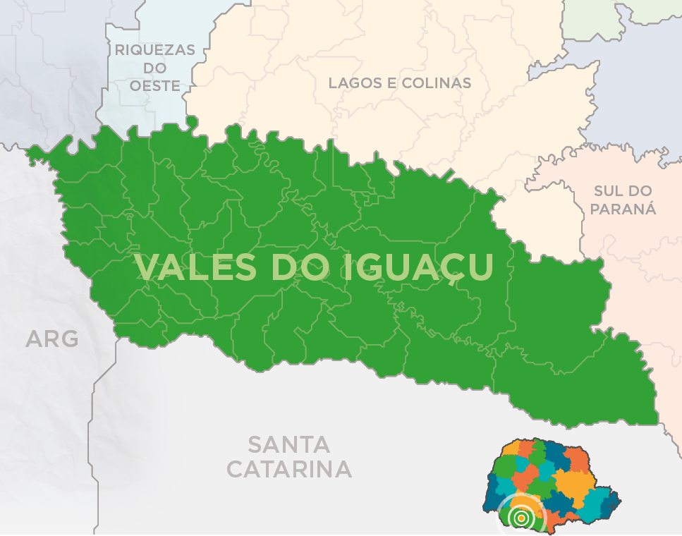 mapa região