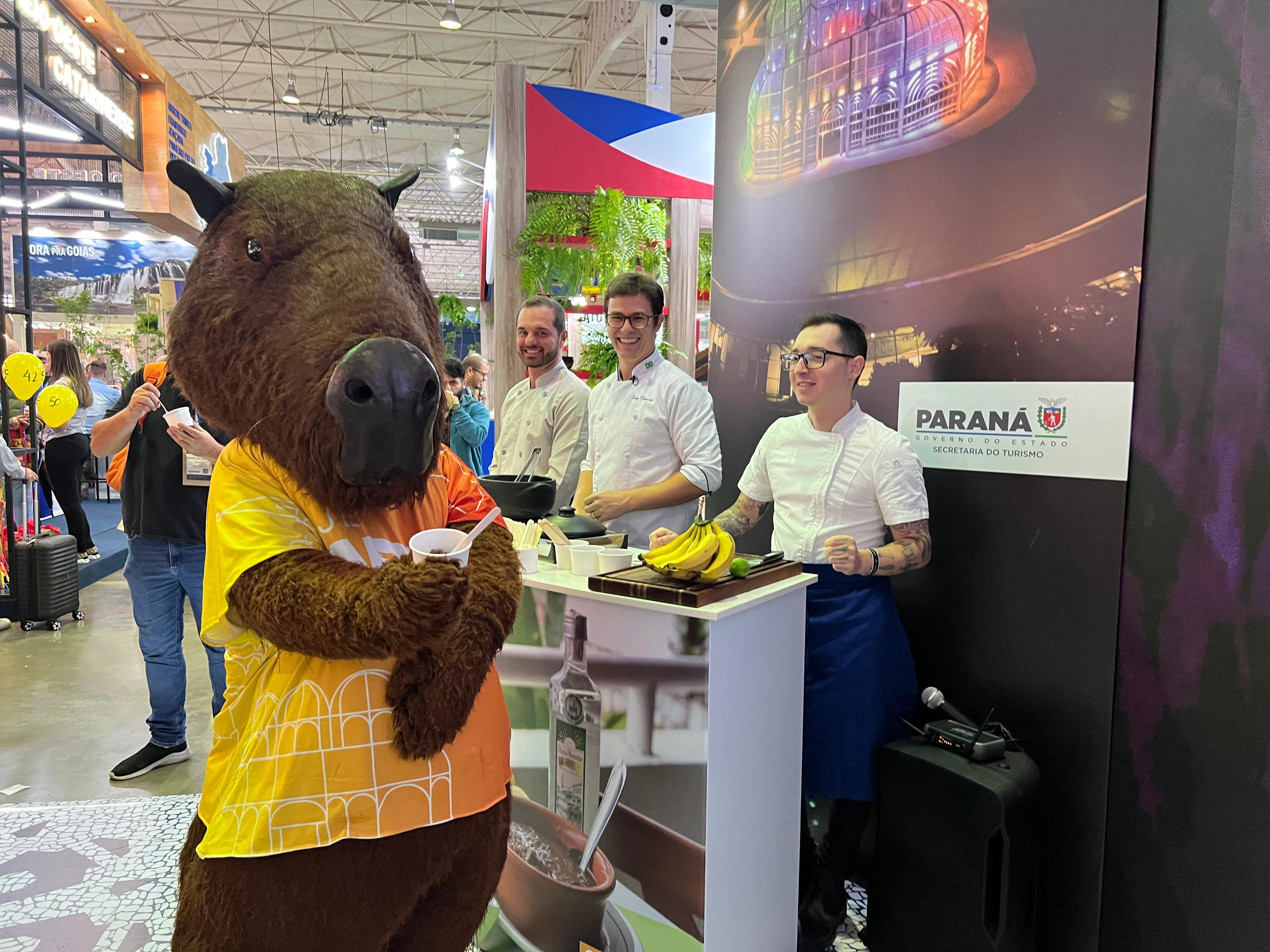 Notícia - Com atrativos, barreado e cerca de 40 expositores, Estado inaugura estande na Feira Internacional de Turismo de Gramado