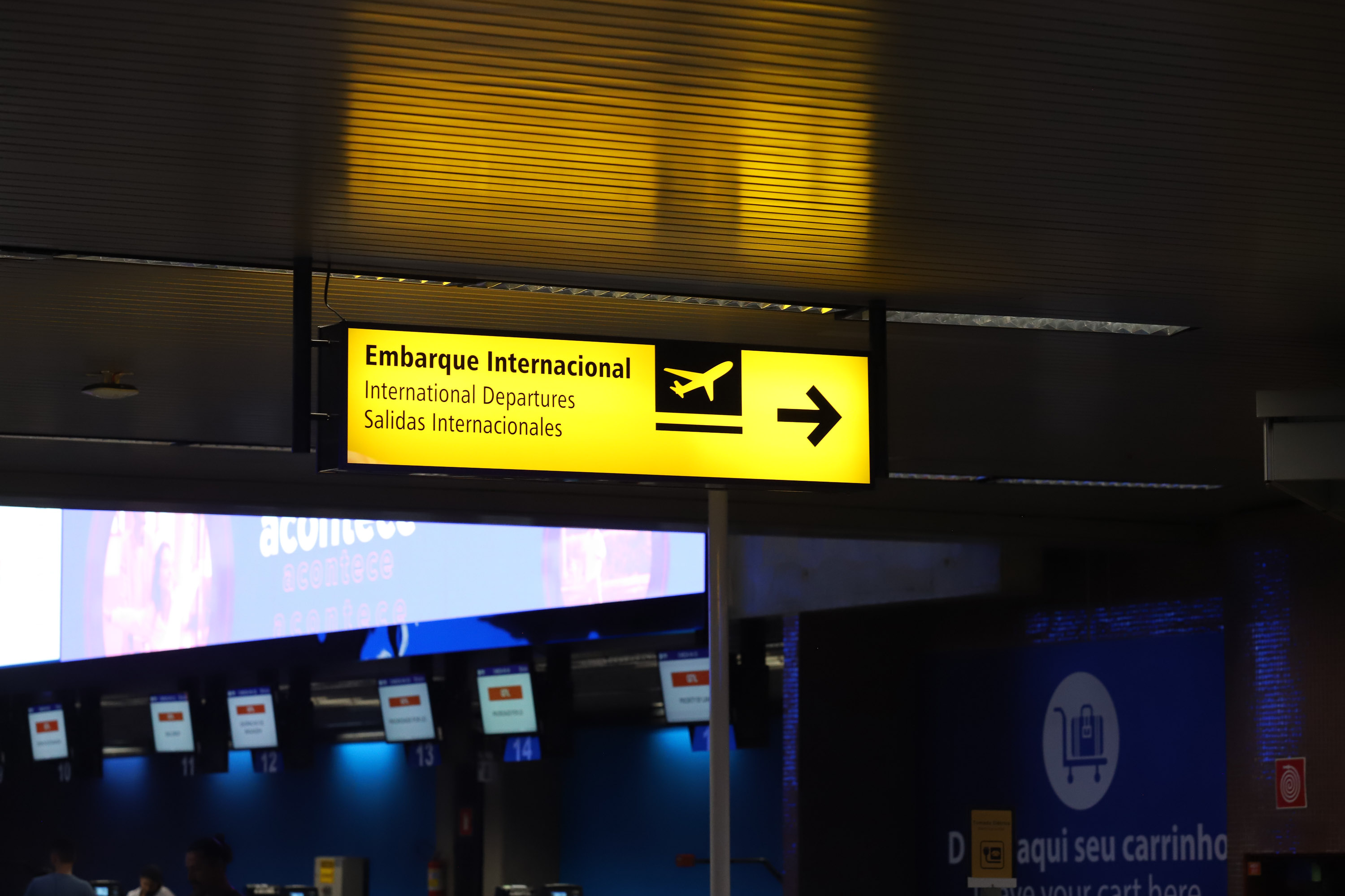 Movimentação no Aeroporto Internacional de Curitiba - Afonso Pena em São José dos Pinhais.