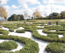 Jardim Europeu no Parque das Araucárias