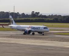 notícias - Curitiba recebe primeiro voo direto de Santiago, no Chile, da companhia JetSmart