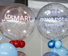 notícias - Curitiba recebe primeiro voo direto de Santiago, no Chile, da companhia JetSmart