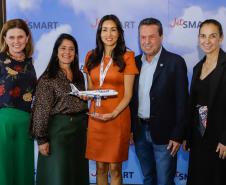 notícias - Curitiba recebe primeiro voo direto de Santiago, no Chile, da companhia JetSmart