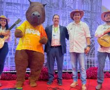 Paraná levou ao Salão Nacional do Turismo experiências com lavanda e mergulho virtual