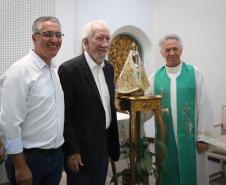 Notícia - Imagem peregrina de Nossa Senhora do Rocio visita Palácio Iguaçu e dá início às comemorações da padroeira do Paraná