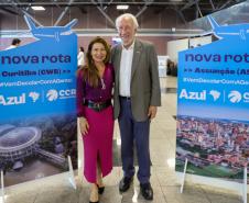 Primeiro voo direto do Paraguai desembarca lotado no Aeroporto Afonso Pena
