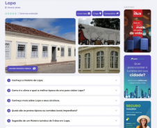 Ferramenta criada no Paraná é uma das apostas para a promoção do turismo do estado