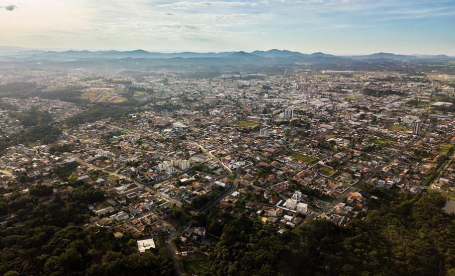 Imagem aérea de Campo Largo