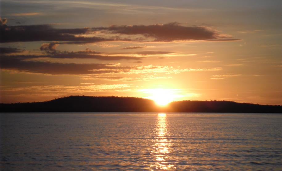 Pôr do Sol no Porto Britânia