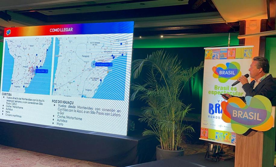 Paraná apresenta destinos turísticos em cinco países da América do Sul nesta semana