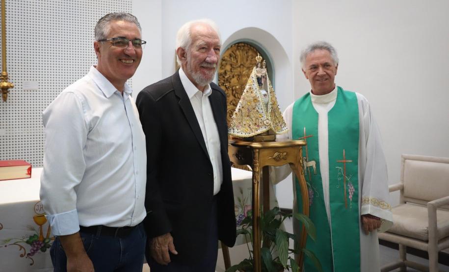 Notícia - Imagem peregrina de Nossa Senhora do Rocio visita Palácio Iguaçu e dá início às comemorações da padroeira do Paraná