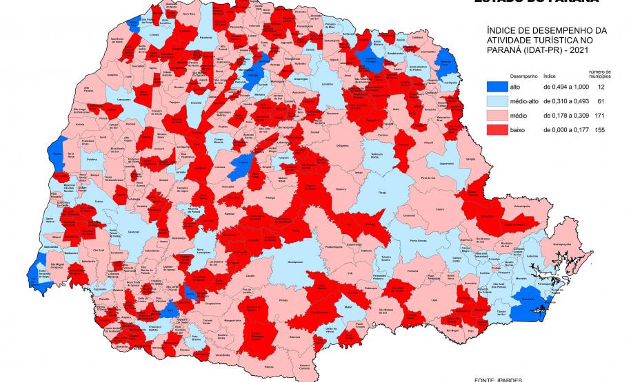 Notícia - PIB do turismo atinge R$ 12 bilhões no Paraná; Ipardes lista cidades conectadas ao setor