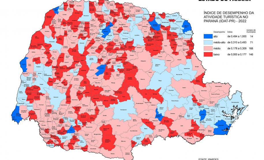 Notícia - PIB do turismo atinge R$ 12 bilhões no Paraná; Ipardes lista cidades conectadas ao setor