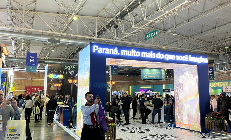 Notícia - Com atrativos, barreado e cerca de 40 expositores, Estado inaugura estande na Feira Internacional de Turismo de Gramado