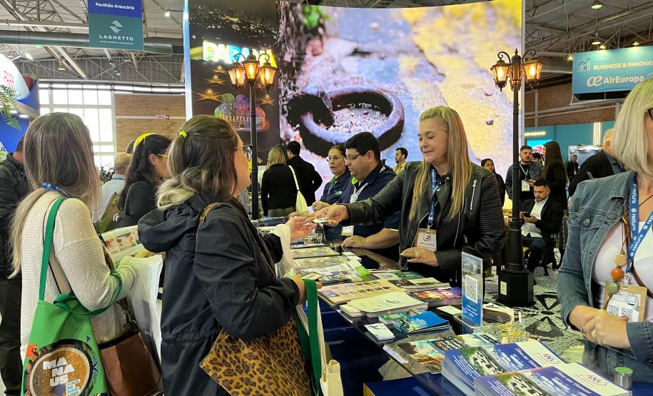 Notícia - Com atrativos, barreado e cerca de 40 expositores, Estado inaugura estande na Feira Internacional de Turismo de Gramado