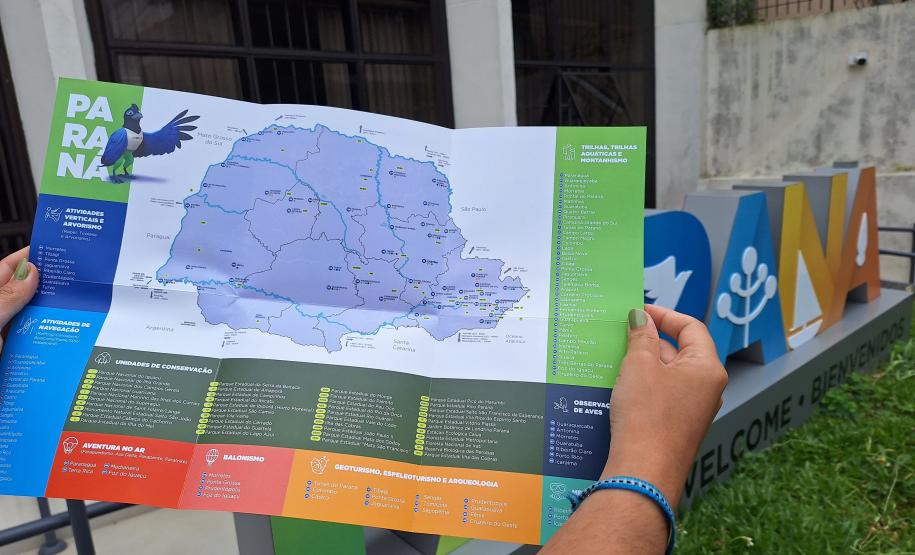 Governo do Paraná divulga mapas com atrativos sobre turismo náutico e ecoturismo