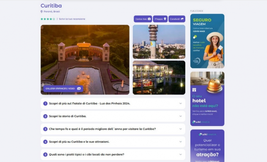Ferramenta criada no Paraná é uma das apostas para a promoção do turismo do estado