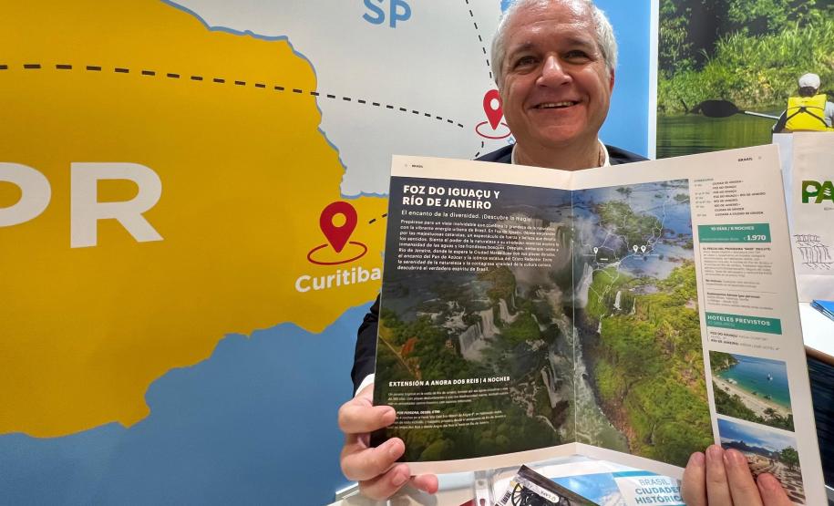 Estado produz materiais impressos para divulgar atrativos do Paraná na Europa