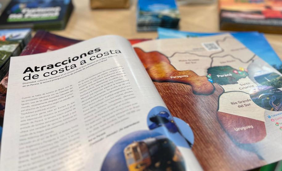 Estado produz materiais impressos para divulgar atrativos do Paraná na Europa